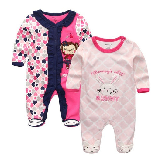 Newborn Clothing Girls Roupas De Bebe Baby Jumpsuit vetement nouveau nes filles Geldbörse & Co Pink 12M 