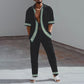 Men's Trendy Multi-color Long Sleeve Casual Suit Anzug Geldbörse & Co CCTZ1G231211D 2XL 