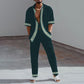 Men's Trendy Multi-color Long Sleeve Casual Suit Anzug Geldbörse & Co CCTZ1G231211E 2XL 