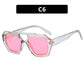Sonnenbrille damen/Double Beam Sonnenbrille mit großem Rand Lunette de Soleil Geldbörse & Co C6  